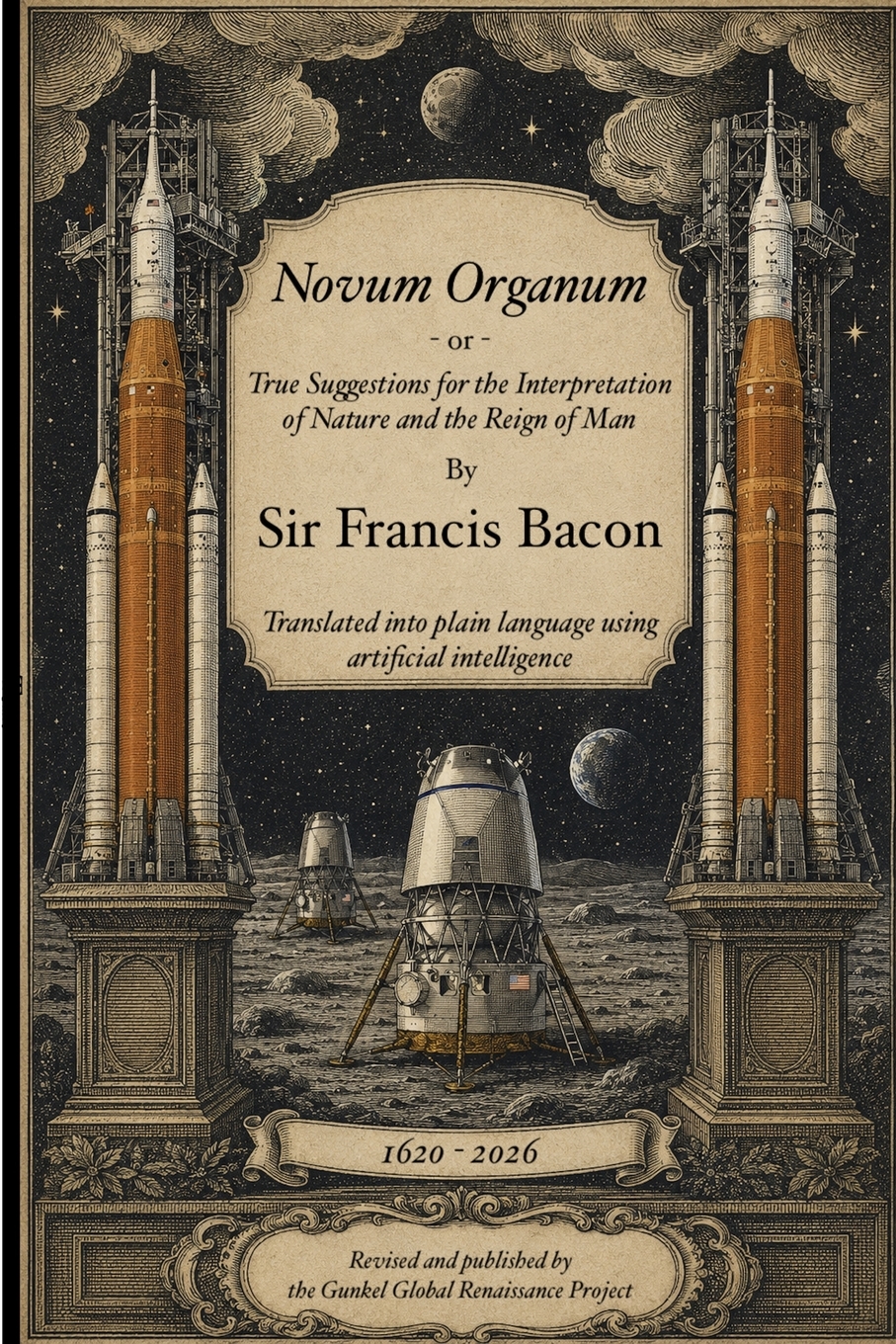 Cover of Novum Organum, plain language translation